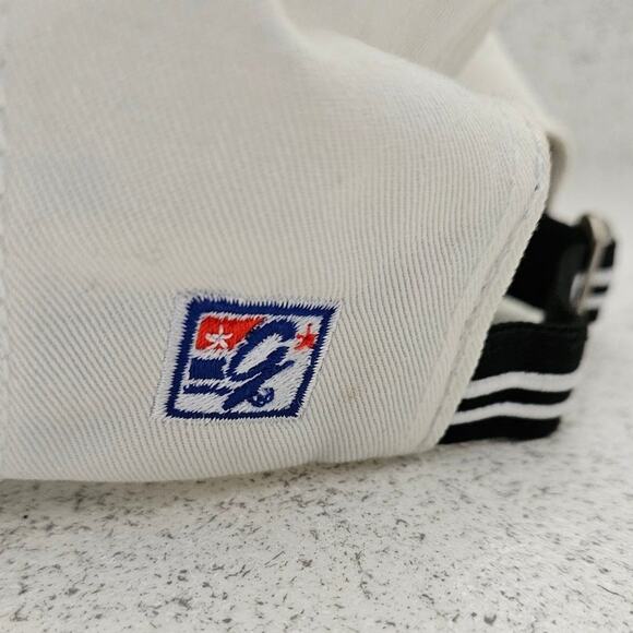 The Game Football Cap Hat Adjustable White with Black, Embroidered - Picture 6 of 10